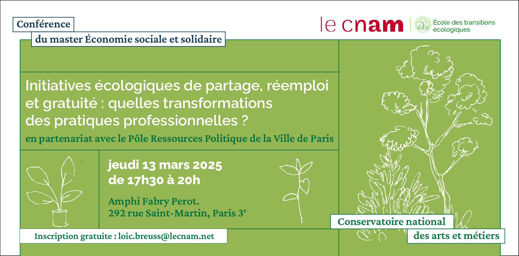 Initiatives écologiques de partage, réemploi et gratuité: quelles transformations des pratiques professionnelles?